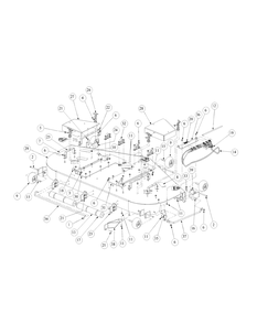 Fabricated Cutter Deck Diagram and Parts List for M72-GN 53AB5FEZ150-28-HP Cub Cadet Lawn Tractor
